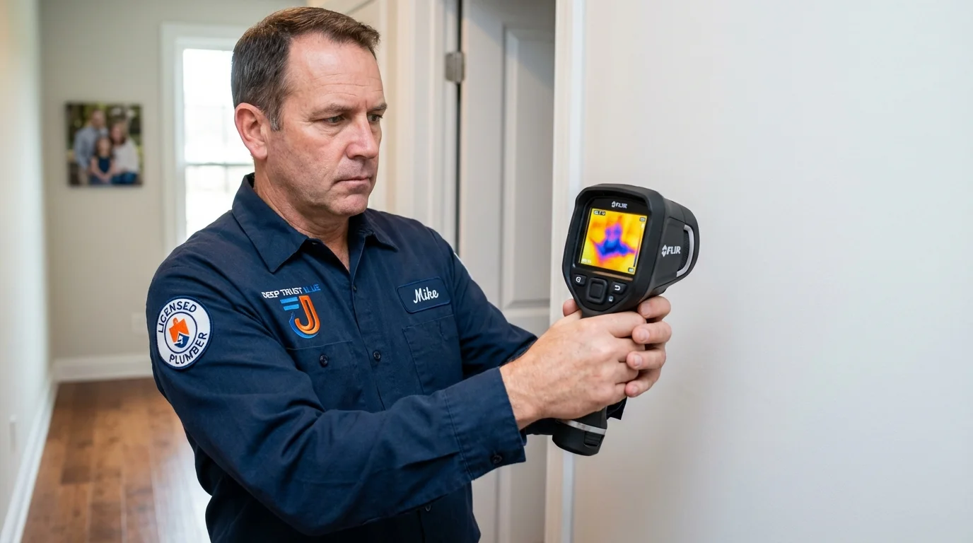 Thermal imaging leak detection by Johns Plumbing LLC in Kewaunee
